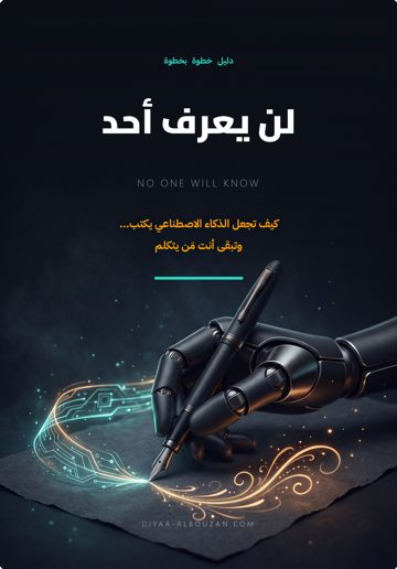 لن يعرف أحد — كيف تجعل الذكاء الاصطناعي يكتب… وتبقى أنت مَن يتكلم
